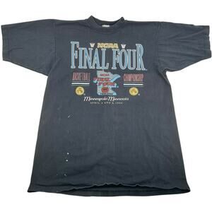 VTG 90s 1992 Mens Galt Sand NCAA Final Four Basketball Championship T Shirt Sz L